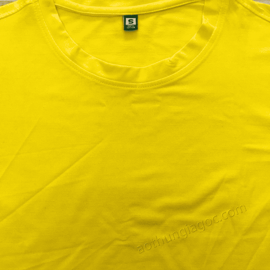 Áo Thun Poly 4 Chiều Màu Vàng